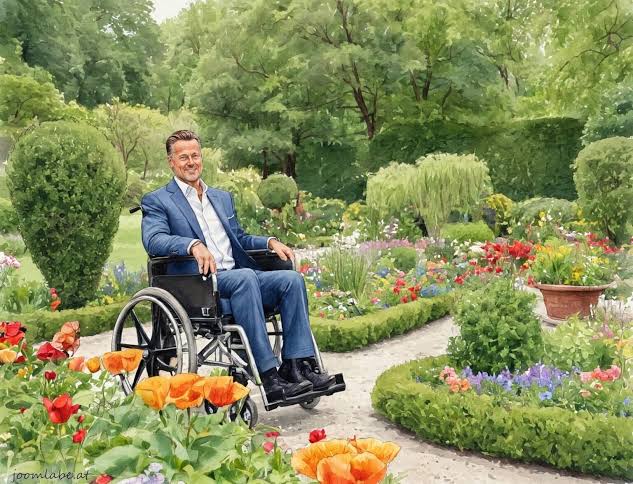 Michael schumacher rollstuhl garten